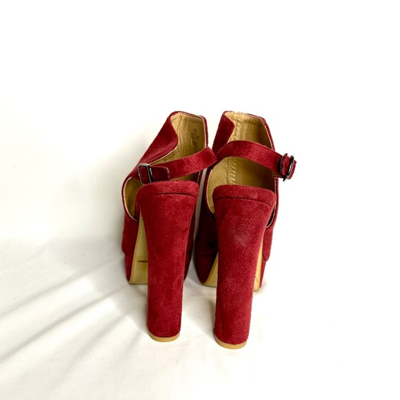 Cathy Jean Sling Back Platform Chunky Heels - Picture 5 of 7